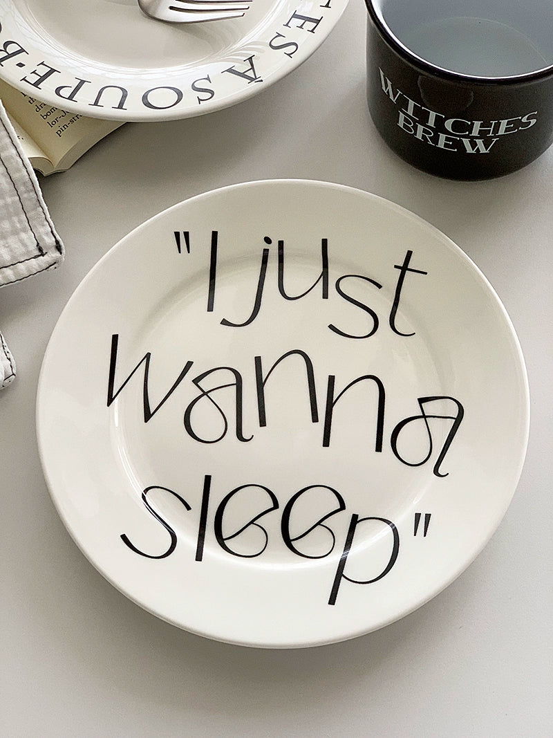 YASUKI Juniper Stylish Graffiti Ceramic Dish from YASUKI
