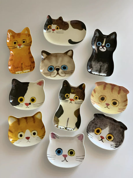 YASUKI Felicity Adorable Ceramic Cat Dish from YASUKI