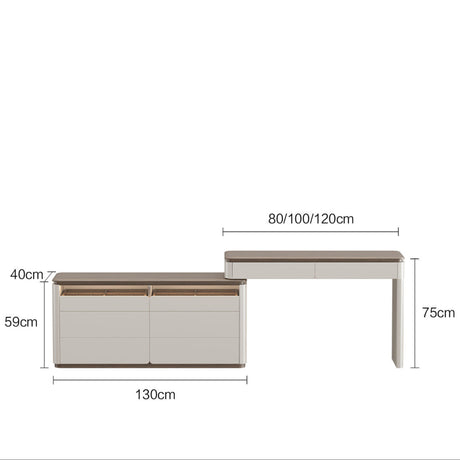 QUANMU Valencia Chic Modern Storage Dressing Table from QUANMU