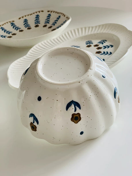 YASUKI Cedric Rustic Glaze Ceramic Bowl from YASUKI