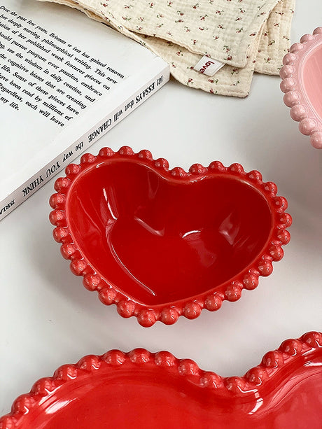 YASUKI Amara Elegant Pink Ceramic Dessert Bowl from YASUKI