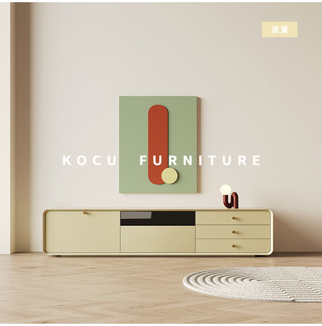 KOCU HOME Ulises Modern Minimalist Solid Wood TV Cabinet Coffee Table Combination from KOCU HOME