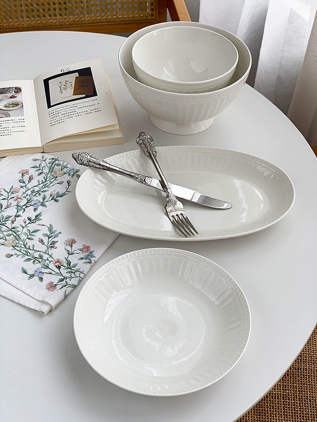 YASUKI Alaric Exquisite Beads Ceramic Soup Bowl from YASUKI