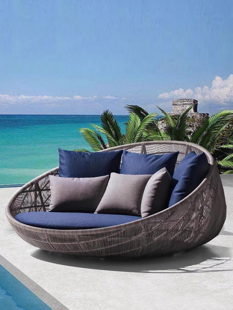 DIME GARDEN Marisol Luxurious Rattan Outdoor Lounge Bed from DIME GARDEN