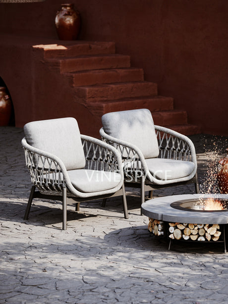 RATTAN SPACE Araceli Premium Waterproof High Chair Coffee Table with Sun Protection from RATTAN SPACE