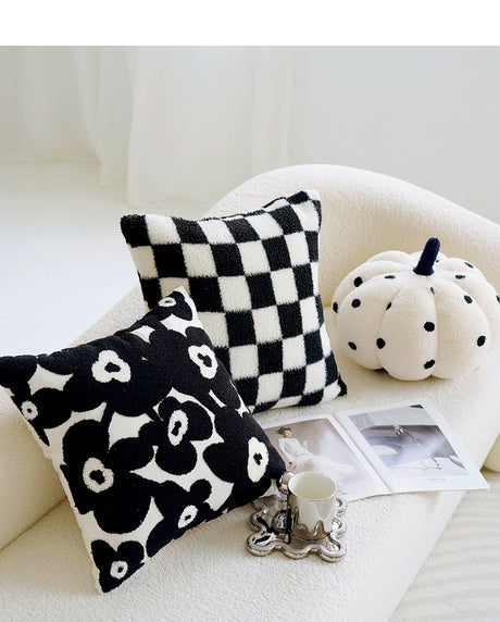 YOULI Benjamin Elegant Minimalist Black and White Sofa Pillow from YOULI