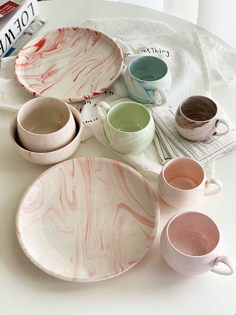 YASUKI Jasper Elegant Nordic Marble Ceramic Cup from YASUKI