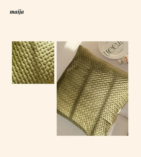 Quilted Pastel Cushions from MUYE
