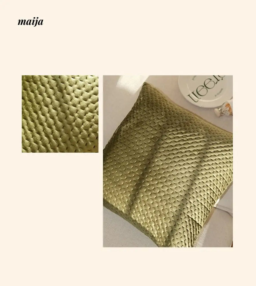 Quilted Pastel Cushions from MUYE