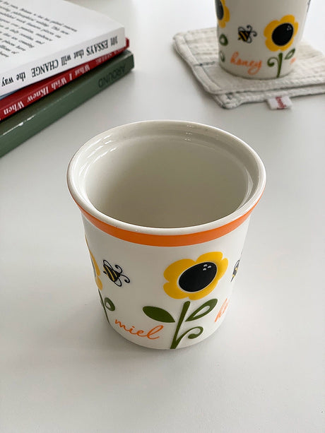 YASUKI Amelie Charming Floral Ceramic Water Cup from YASUKI