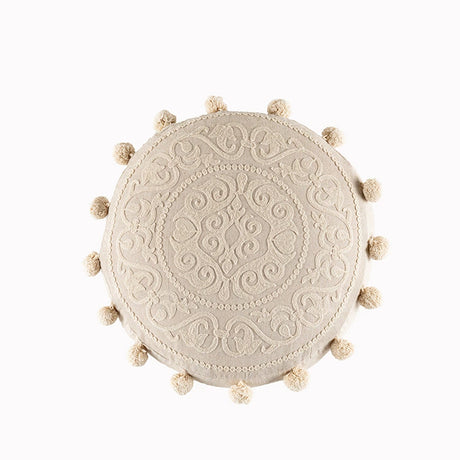 YOULI Amara Handmade Ethnic Round Pillow from YOULI