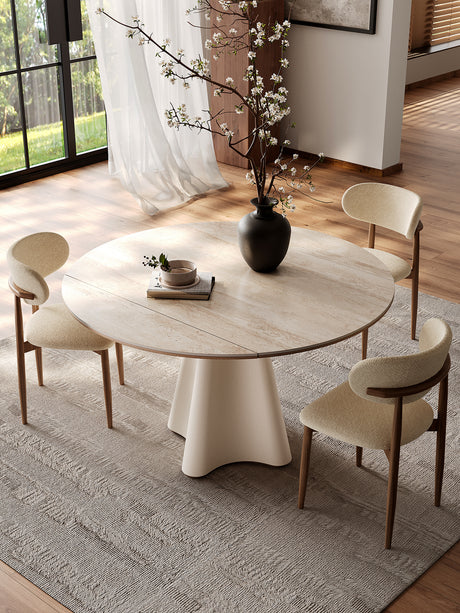 QUANMU Isadora Elegant Cream Dining Table from QUANMU