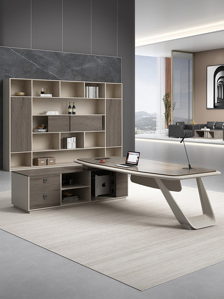 MUTINI Santiago Sleek Ergonomic Office Desk Combo from MUTINI