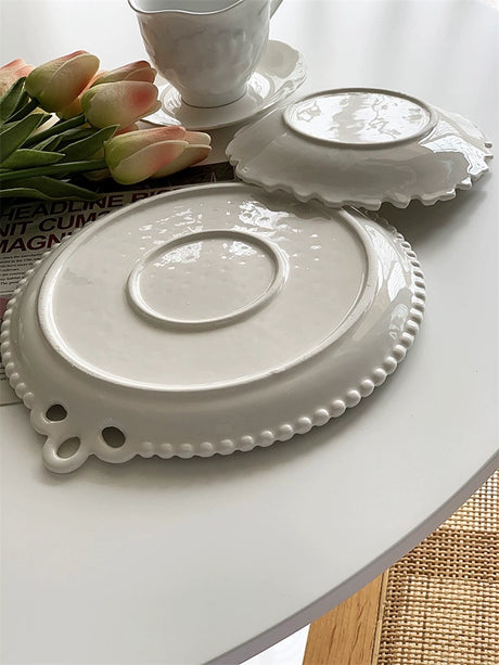 YASUKI Felix Organic Ceramic Beaded Plate from YASUKI