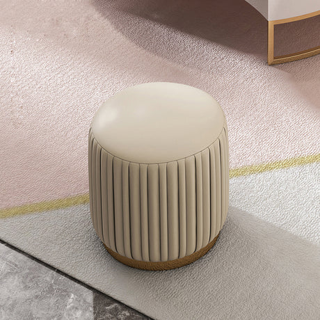 QUANMU Juniper Luxe Soft Leather Stool from QUANMU