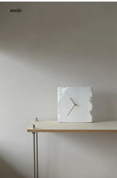Square Marble Stone Clock from maija
