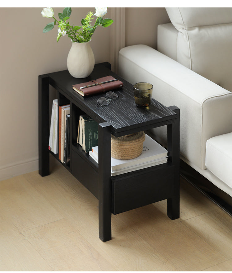 HANKE Isolde Rustic Solid Wood Side Table Settee Cabinet from HANKE