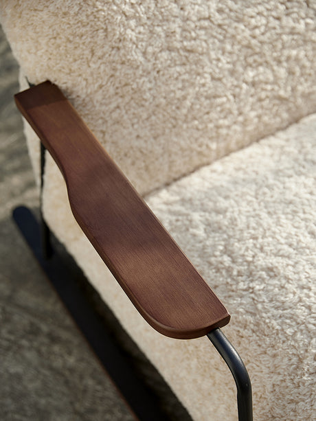QUANMU Veridian Soft-Wool Retro Rocking Chair from QUANMU
