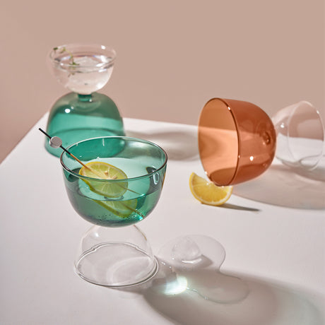 MOMO'S TALK Haruki Elegant Insulated Colorful Glass Cup from MOMO'S TALK