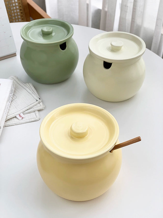 YASUKI Jasper Elegant Matte Ceramic Seasoning Tank from YASUKI