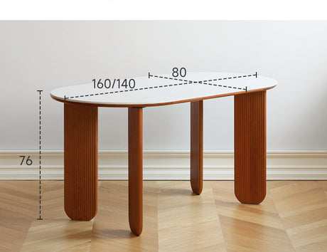 HANKE Lorian Elliptical Compact Italian Dining Table from HANKE