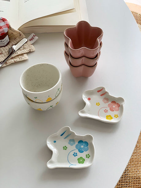 YASUKI Amelia Adorable Cherry Bunny Sauce Plate from YASUKI