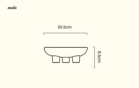 Three-Legged Ceramic Fruit Bowl from maija
