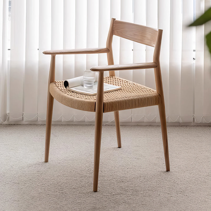 QUANMU Haruki Elegant Oak Dining Set from QUANMU