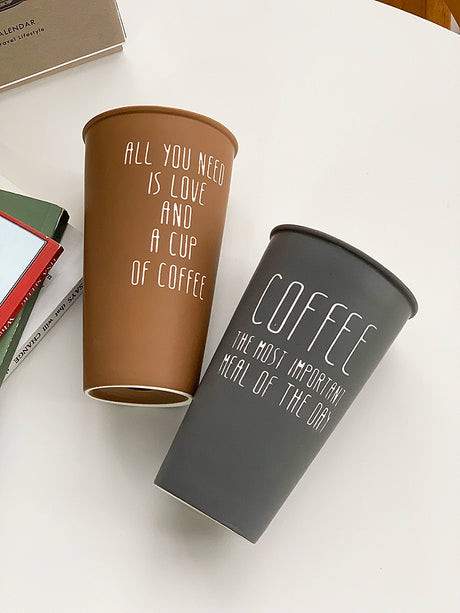 YASUKI Akira Elegant Matte Ceramic Coffee Grip Cup from YASUKI