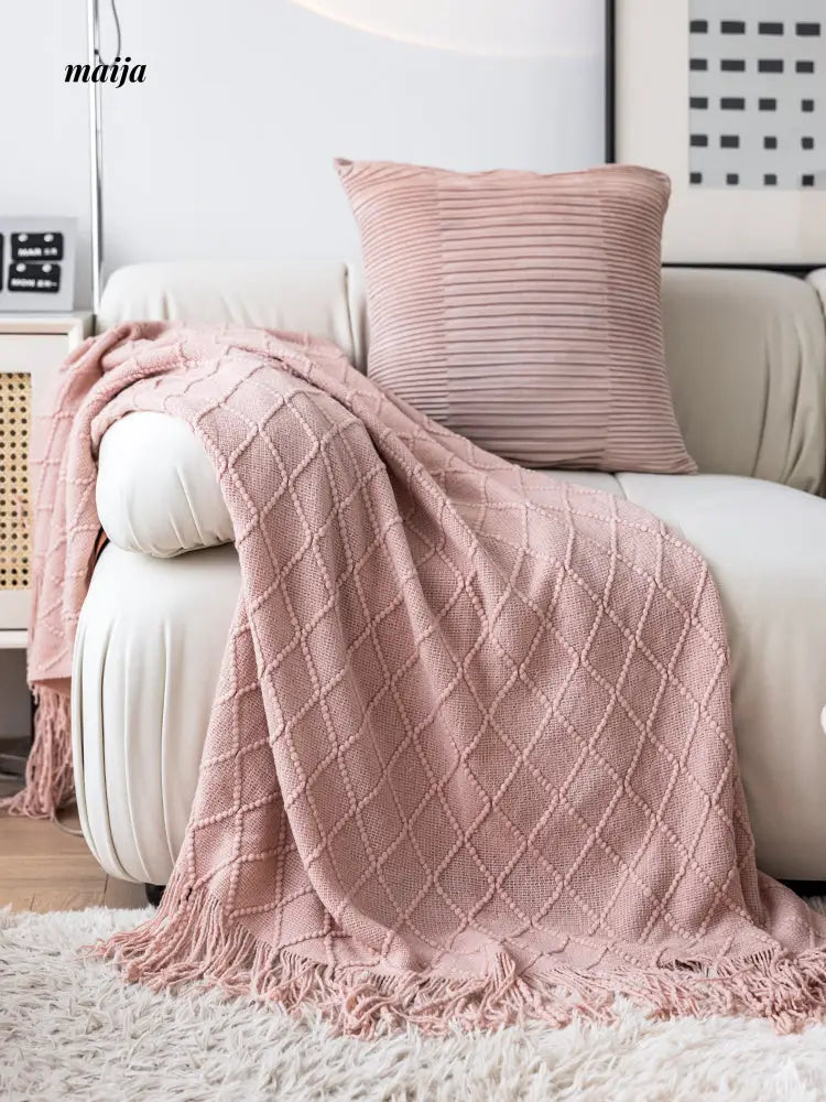 Rhombus Tassel Throws from hellolife