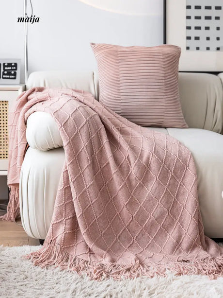 Rhombus Tassel Throws from hellolife
