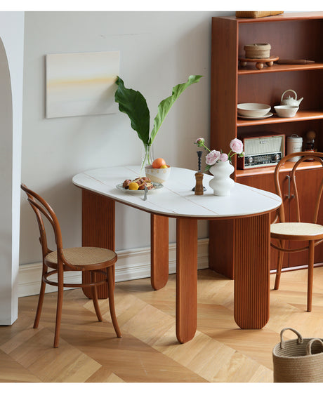 HANKE Lorian Elliptical Compact Italian Dining Table from HANKE