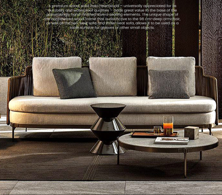 RATTAN SPACE Alhambra Chic 3-Piece Sofa Set from RATTAN SPACE