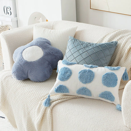 YOULI Astrid Cozy Plush Flowered Pillow Case from YOULI