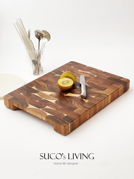 SUCO KhaoLak Rustic Natural Acacia Wood Cutting Board from SUCO