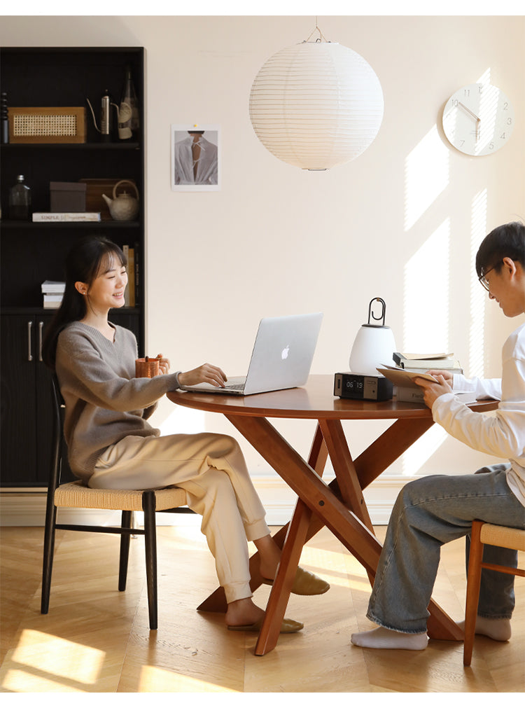 HANKE Quinton Minimalist Cherry Wooden Dining Table from HANKE