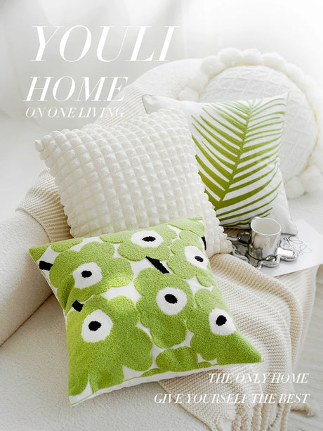 YOULI Penelope Creamy Cute Floral Pillowcase from YOULI