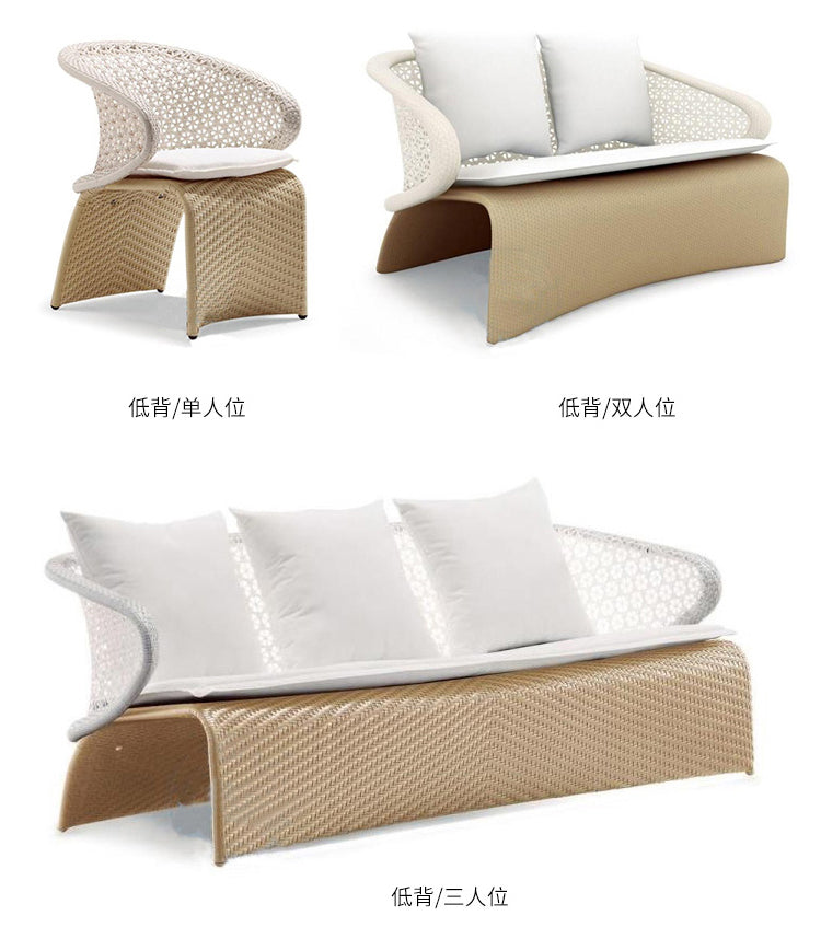 DIME GARDEN Santiago Elegant Rattan Furniture Set from DIME GARDEN