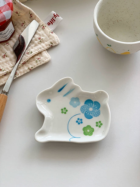 YASUKI Amelia Adorable Cherry Bunny Sauce Plate from YASUKI