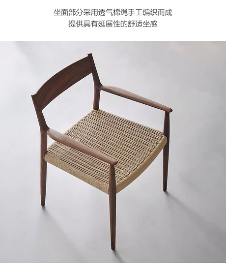 QUANMU Iskander Elegant Minimalist Walnut Desk from QUANMU