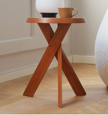 HANKE Zephyra Sleek Natural Wood Minimalistic Coffee Table from HANKE