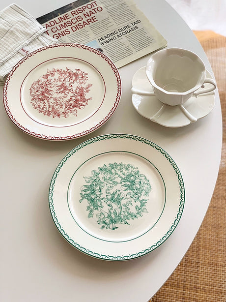 YASUKI Jacques Elegant Bling Ceramic Dining Plate from YASUKI
