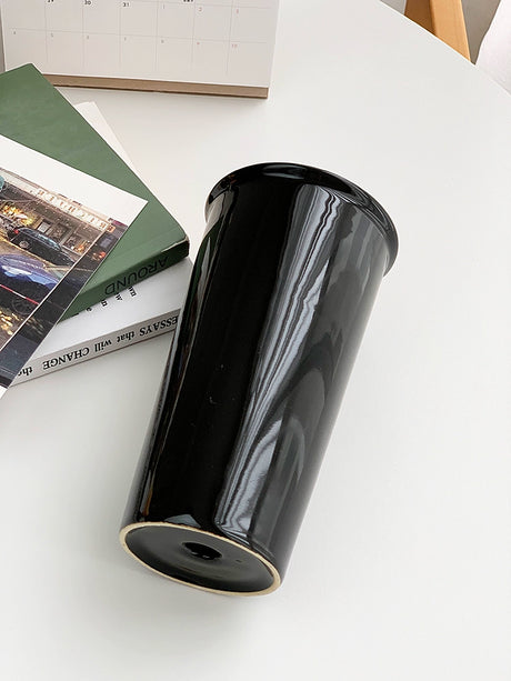 YASUKI Akira Elegant Matte Ceramic Coffee Grip Cup from YASUKI