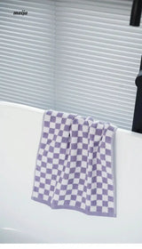Checkerboard Cotton Towel from momo's talk