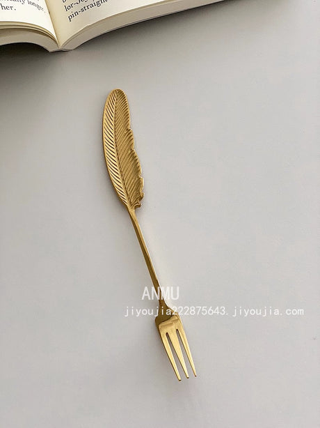 YASUKI Eleanor Elegant Stainless Steel Mixing Stick & Dessert Fork from YASUKI
