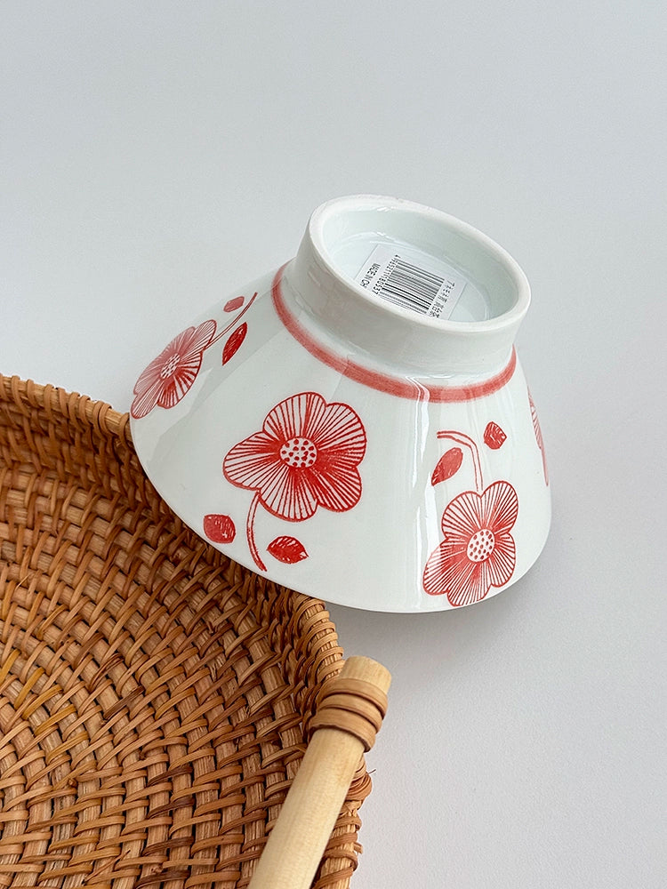 YASUKI Haruki Elegant Japanese-Style Ceramics Rice Bowl from YASUKI