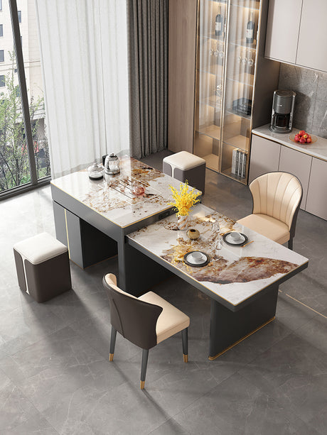 QUANMU Santiago Modern Lightweight Luxury Dining Table from QUANMU