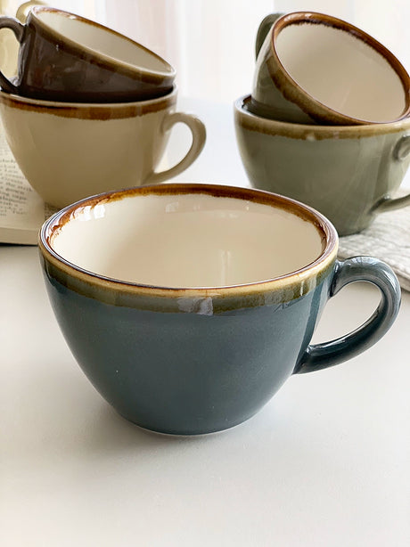 YASUKI Evangeline Vintage French-Inspired Ceramic Tea Cup from YASUKI