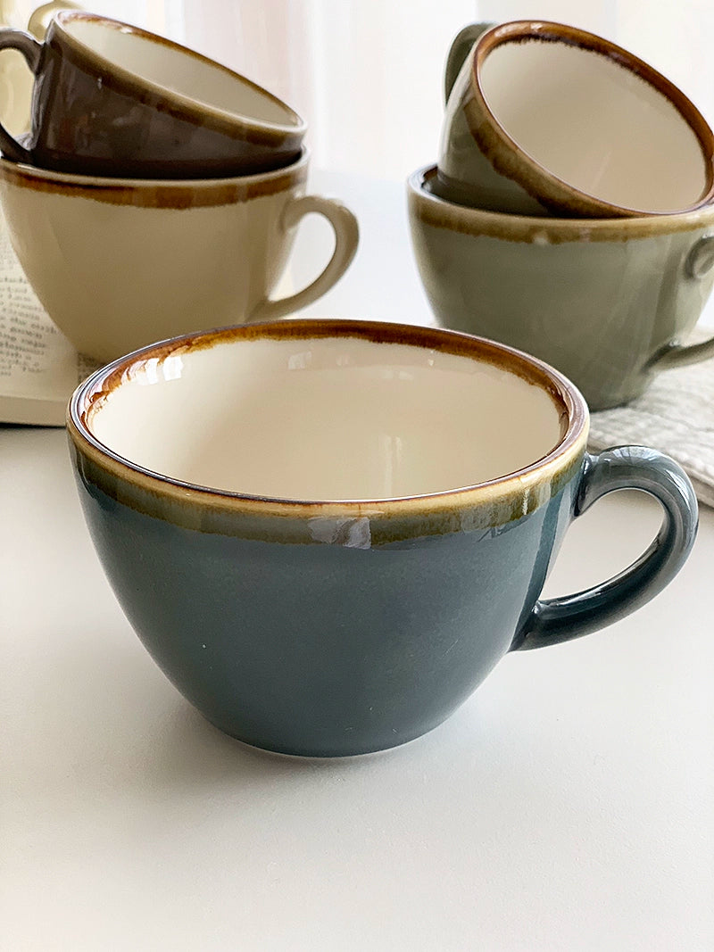 YASUKI Evangeline Vintage French-Inspired Ceramic Tea Cup from YASUKI