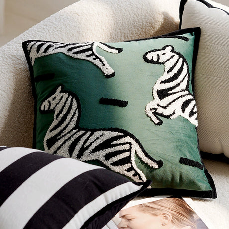YOULI Amelie Elegant Zebra Design Cushion Cover from YOULI